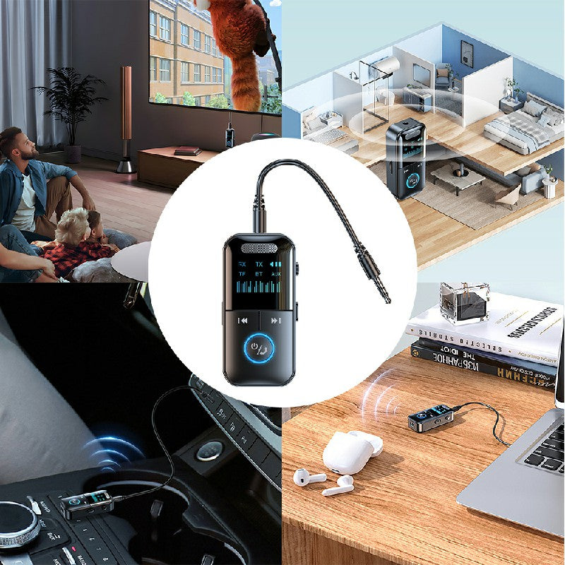 Bluetooth Audio Adapter Wireless Receiver Transmitter MP3 Player 3.5mm Aux for TV Car Headphones HiFi Speaker