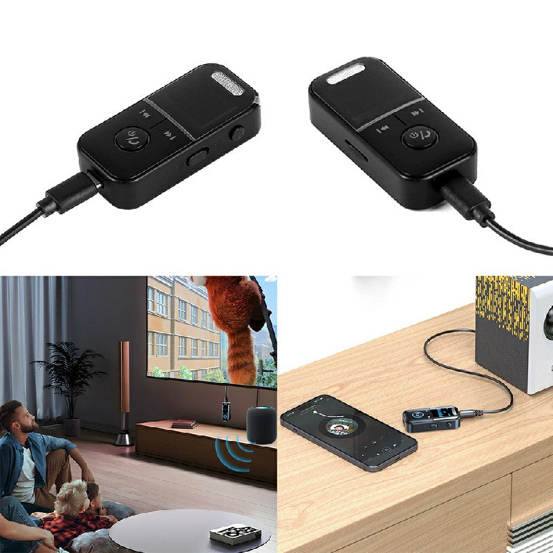 Bluetooth Audio Adapter Wireless Receiver Transmitter MP3 Player 3.5mm Aux for TV Car Headphones HiFi Speaker