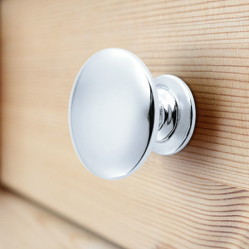 28mm Zinc Alloy Round Stainless Steel Kitchen Cabinet Knobs Drawer Handles Cupboard Knobs