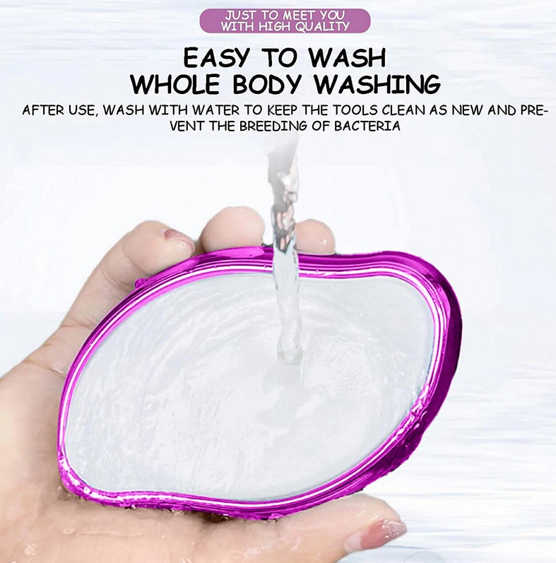 Painless Physical Hair Removal Epilators Crystal Hair Eraser for Body Arm Legs - Electroplating Silver