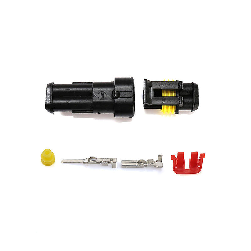 10pcs 2 Pin Way Super Seal Waterproof Electrical Wire Connector Plug for Car