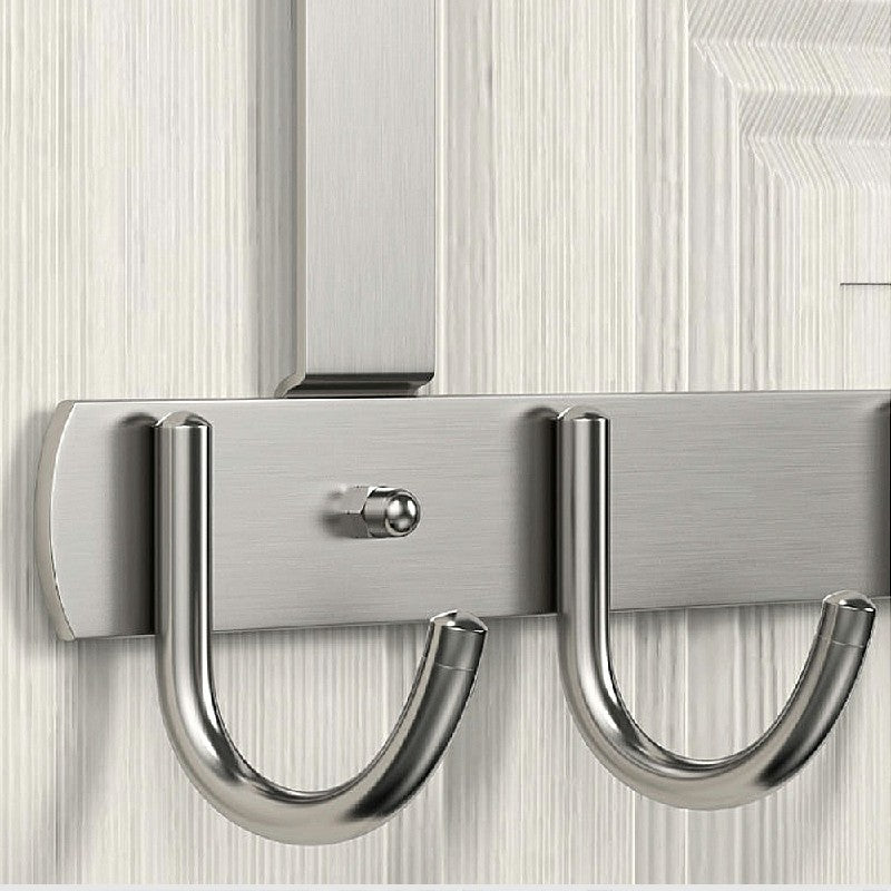 Long Over The Door Hooks Stainless Steel Towel Rack Hooks - 7 Hooks