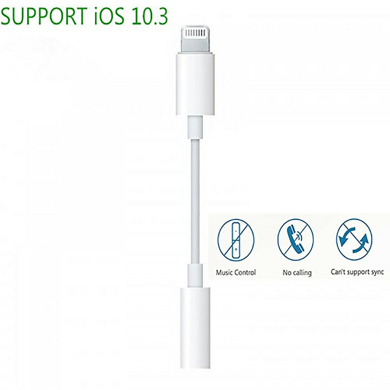 8pin to 3.5mm Female Headphone Jack Adapter for iPhone Compatible with Latest iOS 13