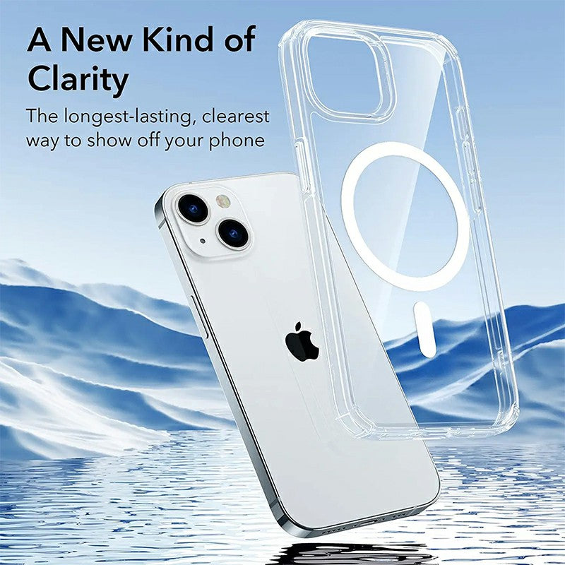 Clear Magnetic Safe Case Protective Phone Cover for iPhone 14 Plus