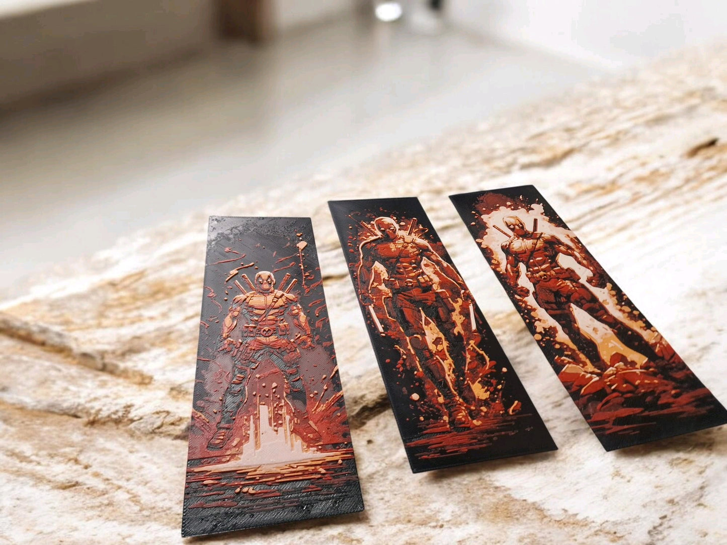 Deadpool 3D Printed Bookmark & Wall Art