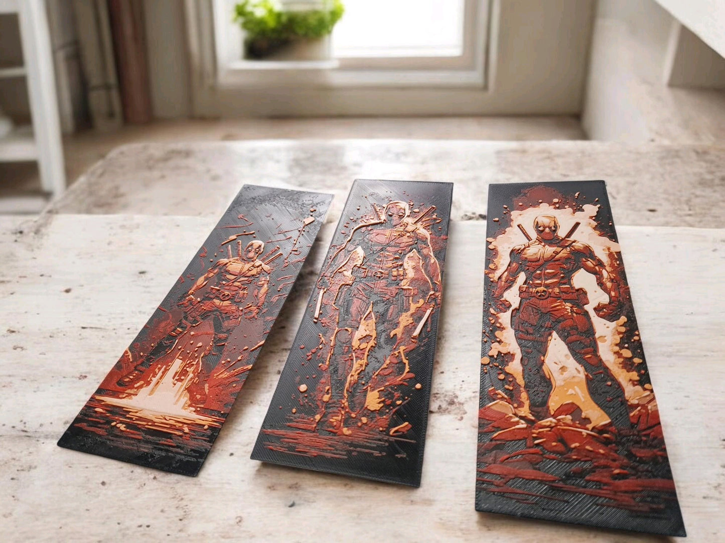 Deadpool 3D Printed Bookmark & Wall Art