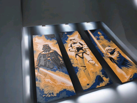 Star Wars 3D Printed Bookmarks & Wall Art