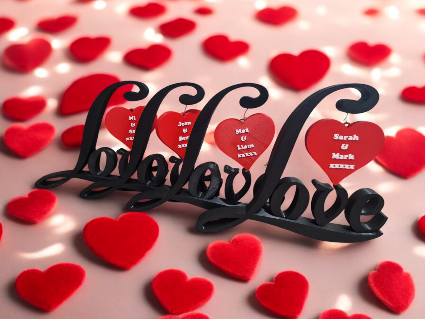 Personalized Custom Heart Decor