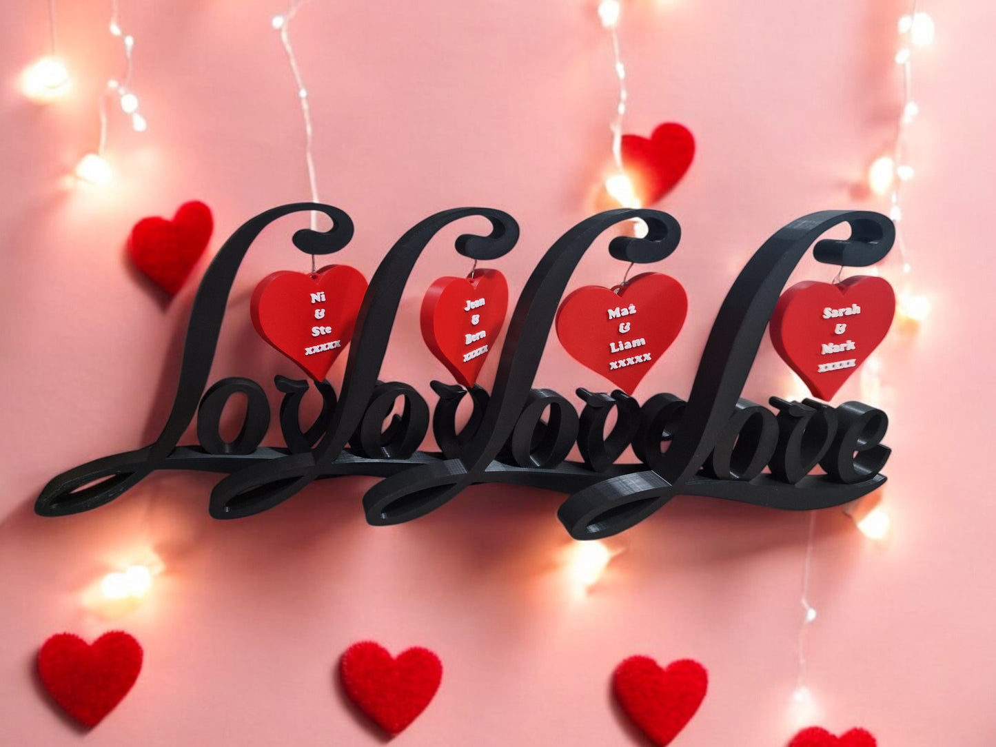 Personalized Custom Heart Decor