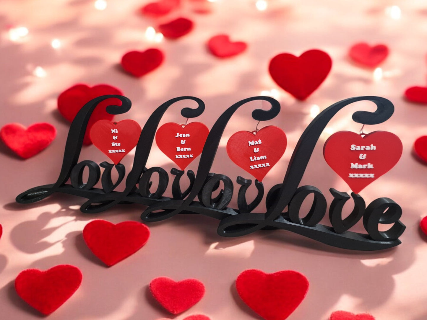 Personalized Custom Heart Decor