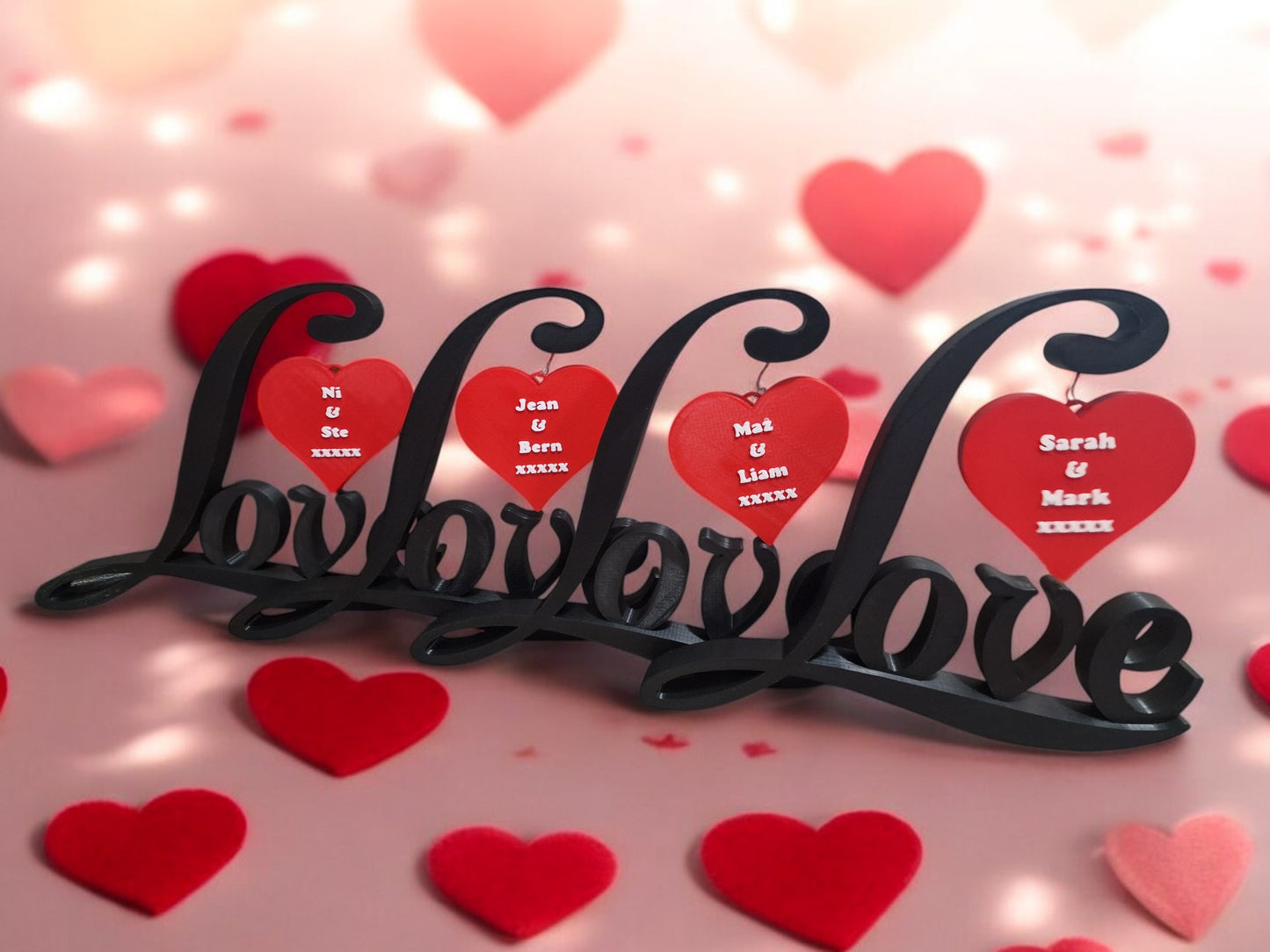 Personalized Custom Heart Decor