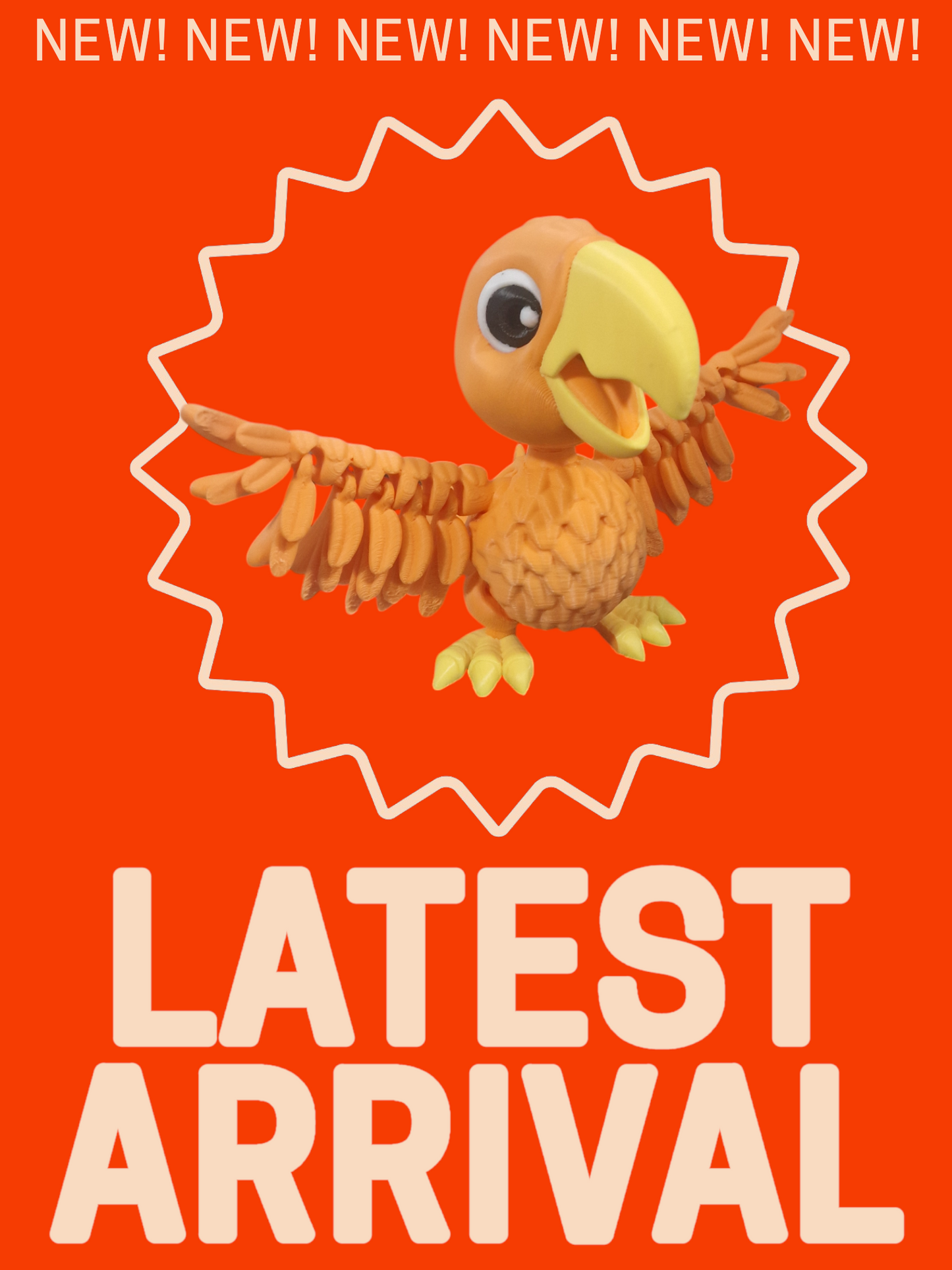 Articulating Parrot– Vibrant, Fun, and Full of Character!