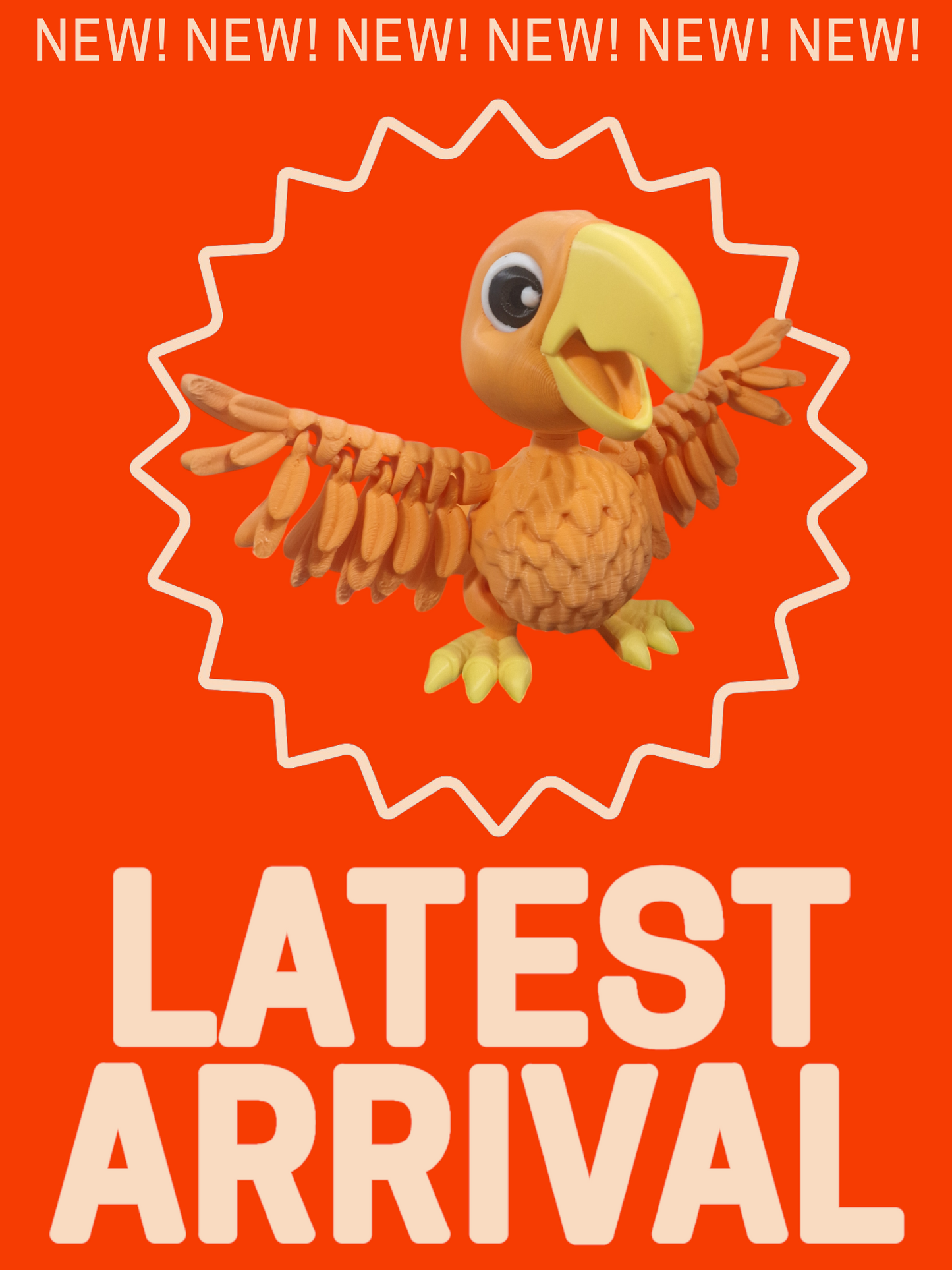 Articulating Parrot– Vibrant, Fun, and Full of Character!