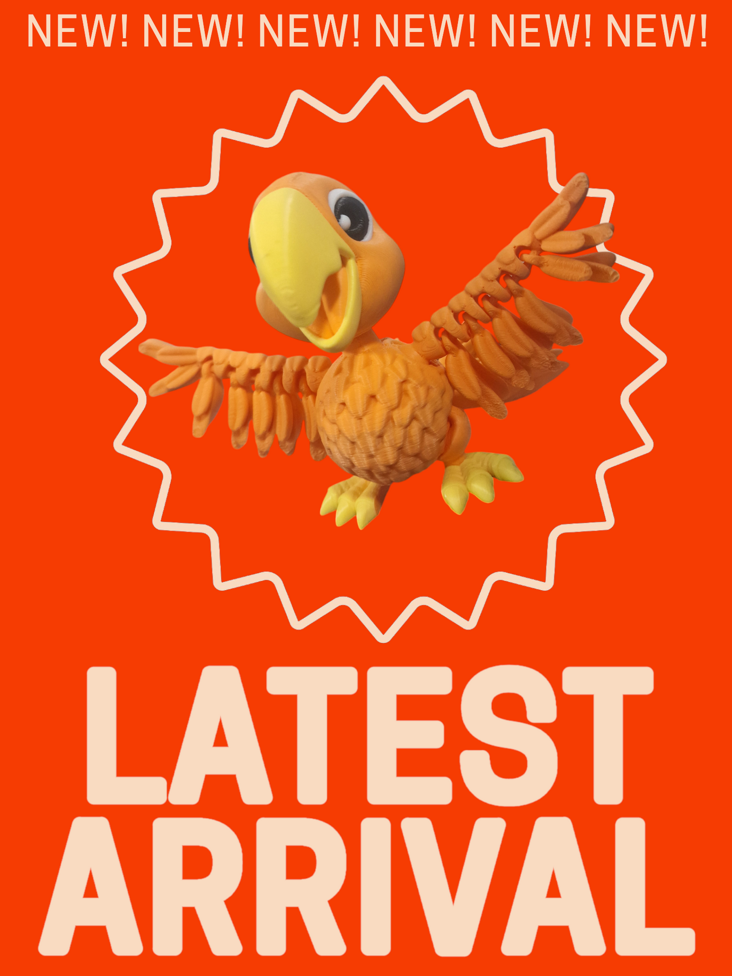 Articulating Parrot– Vibrant, Fun, and Full of Character!