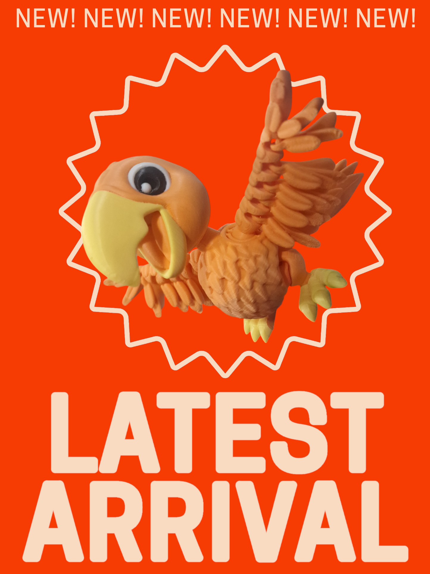 Articulating Parrot– Vibrant, Fun, and Full of Character!