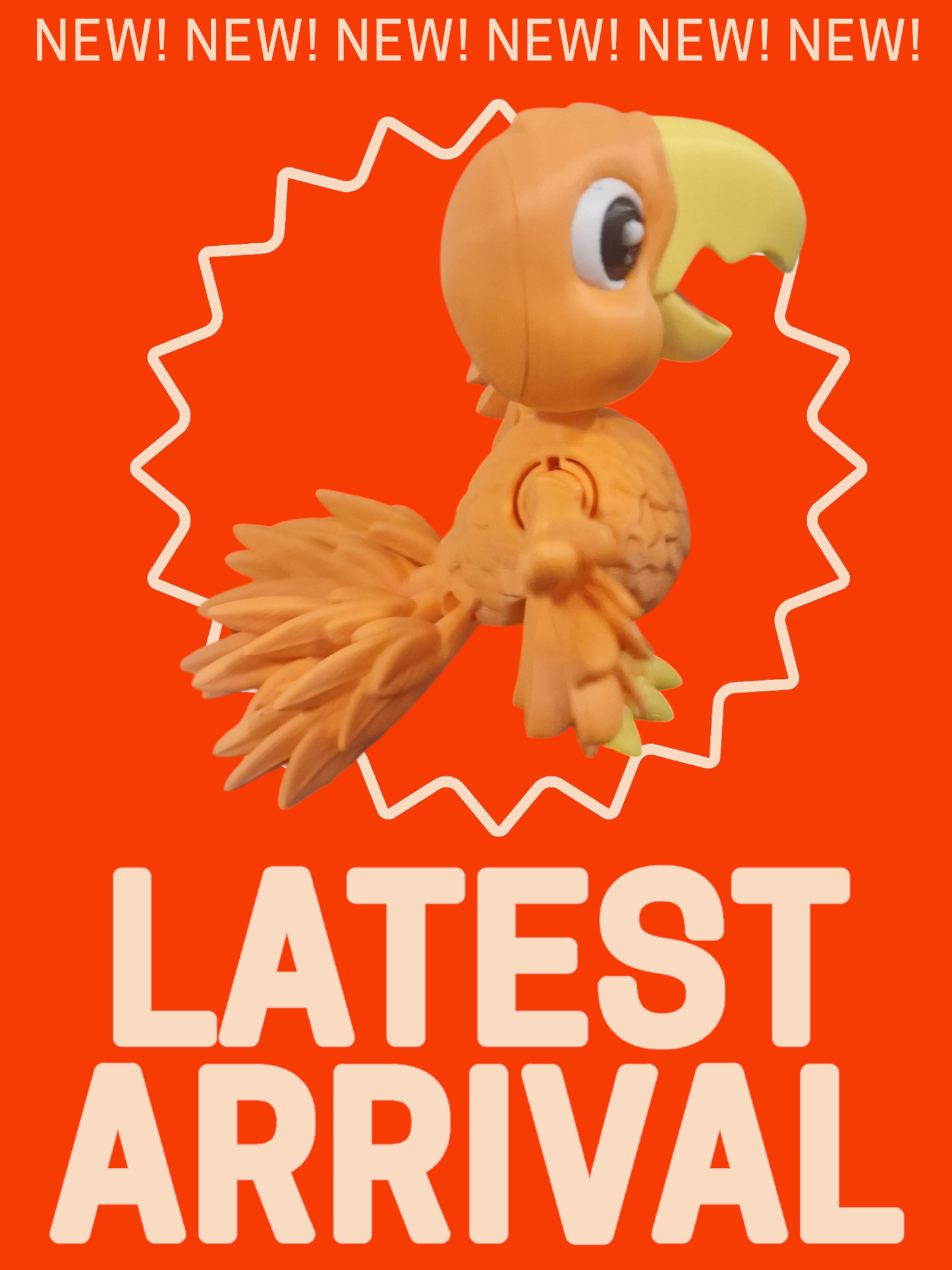 Articulating Parrot– Vibrant, Fun, and Full of Character!