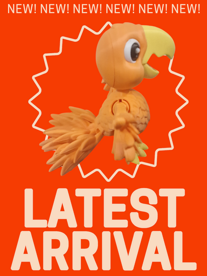 Articulating Parrot– Vibrant, Fun, and Full of Character!
