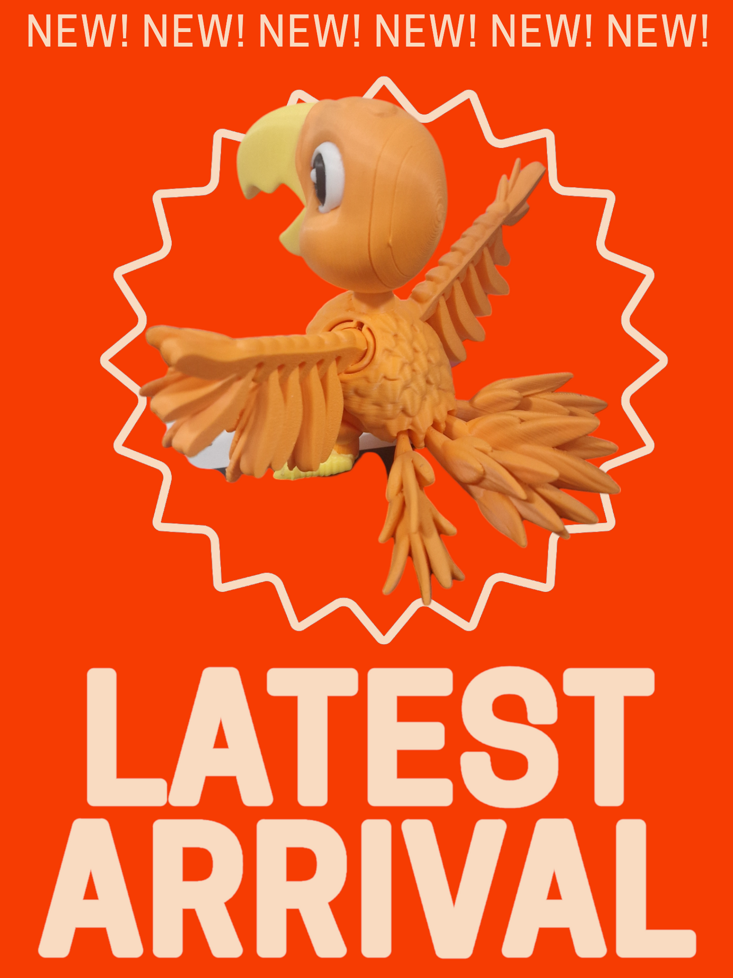 Articulating Parrot– Vibrant, Fun, and Full of Character!