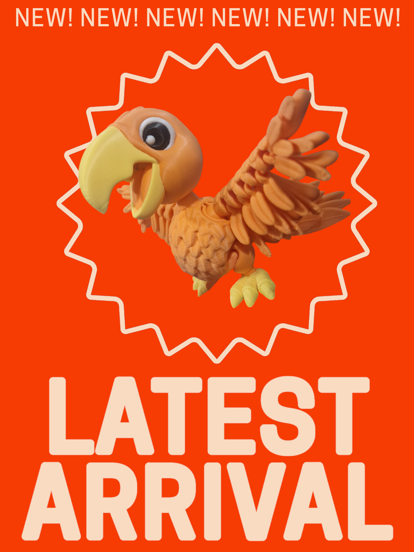 Articulating Parrot– Vibrant, Fun, and Full of Character!