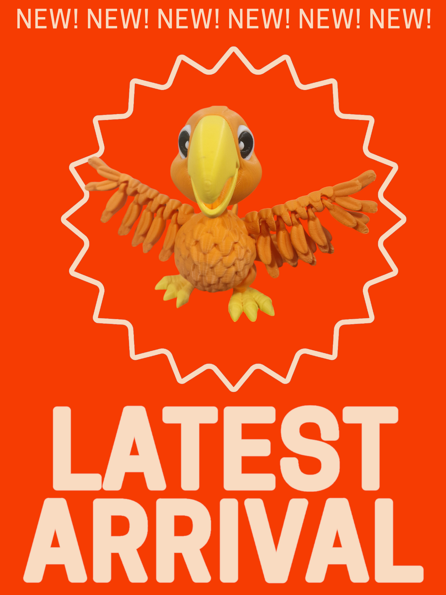 Articulating Parrot– Vibrant, Fun, and Full of Character!