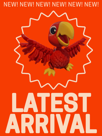 Articulating Parrot– Vibrant, Fun, and Full of Character!
