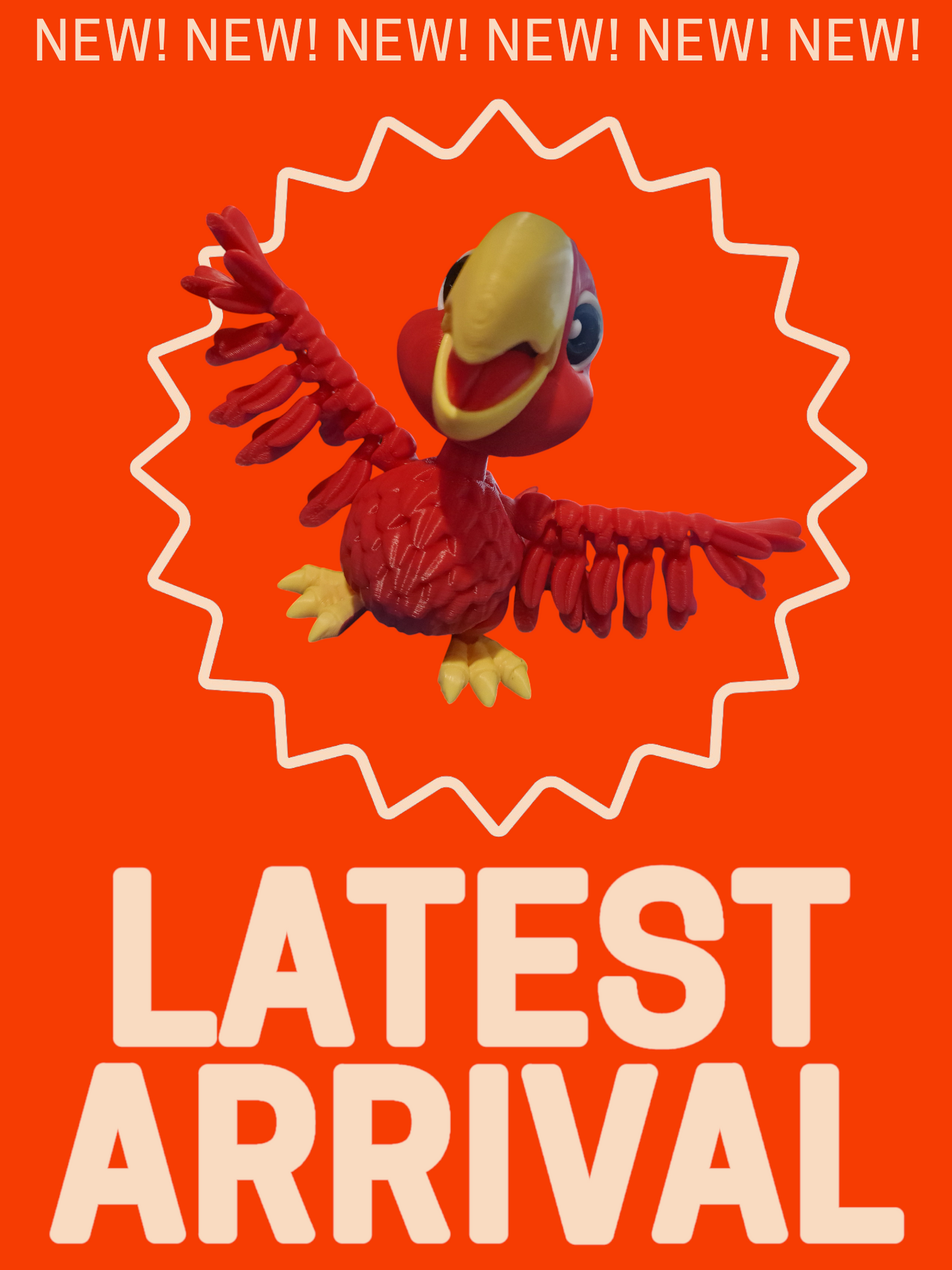 Articulating Parrot– Vibrant, Fun, and Full of Character!