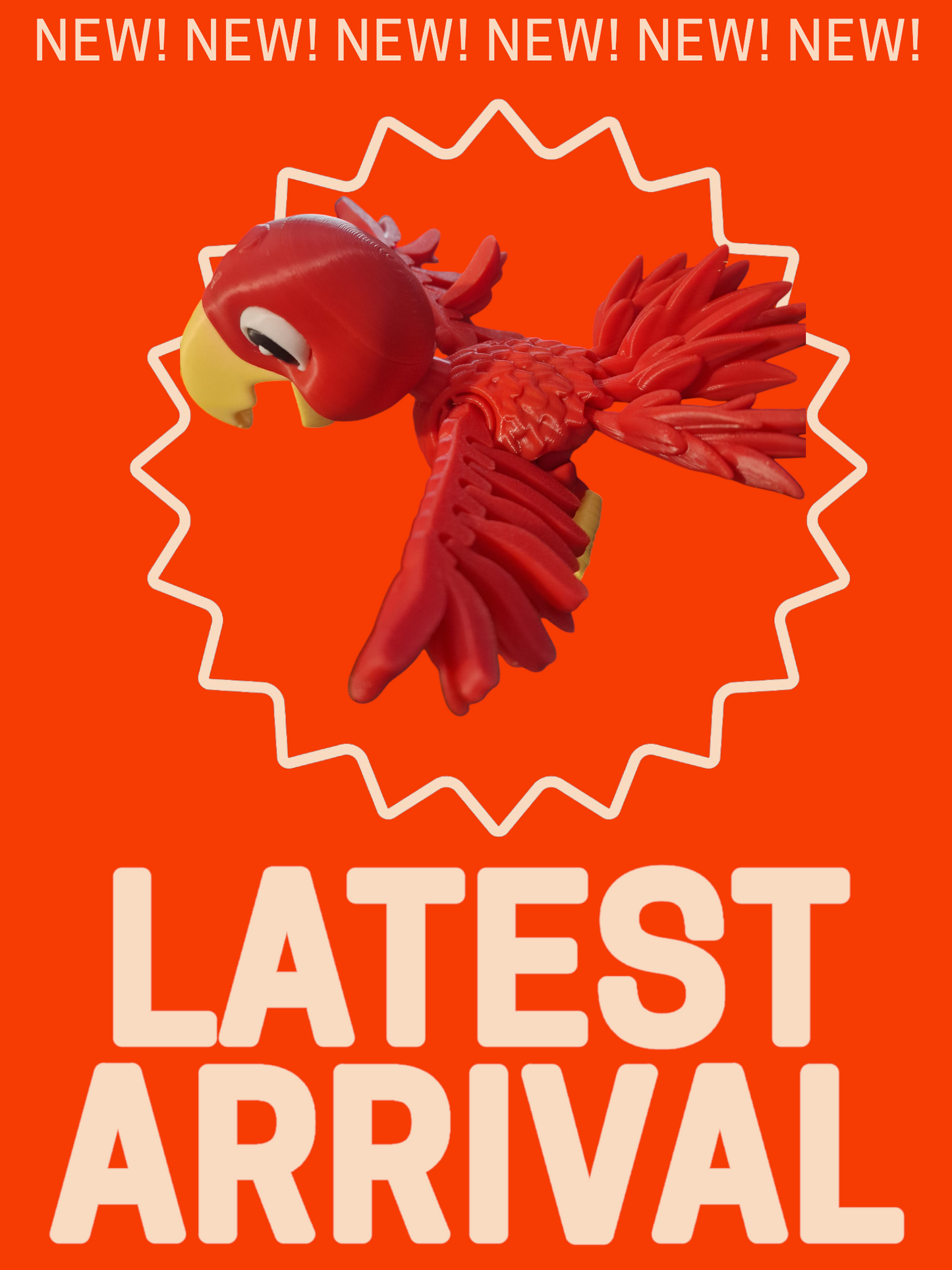 Articulating Parrot– Vibrant, Fun, and Full of Character!