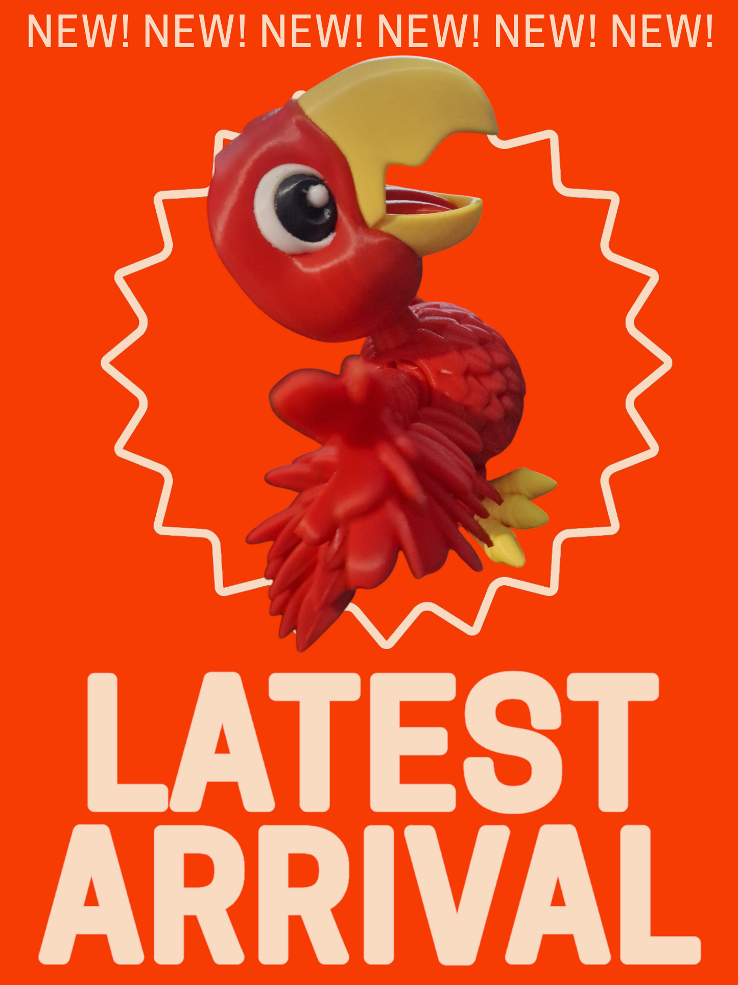 Articulating Parrot– Vibrant, Fun, and Full of Character!