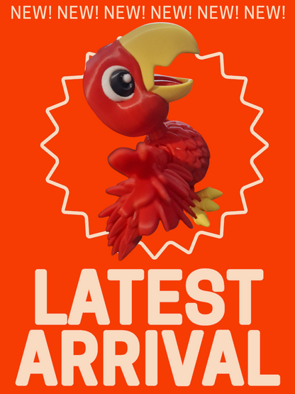Articulating Parrot– Vibrant, Fun, and Full of Character!
