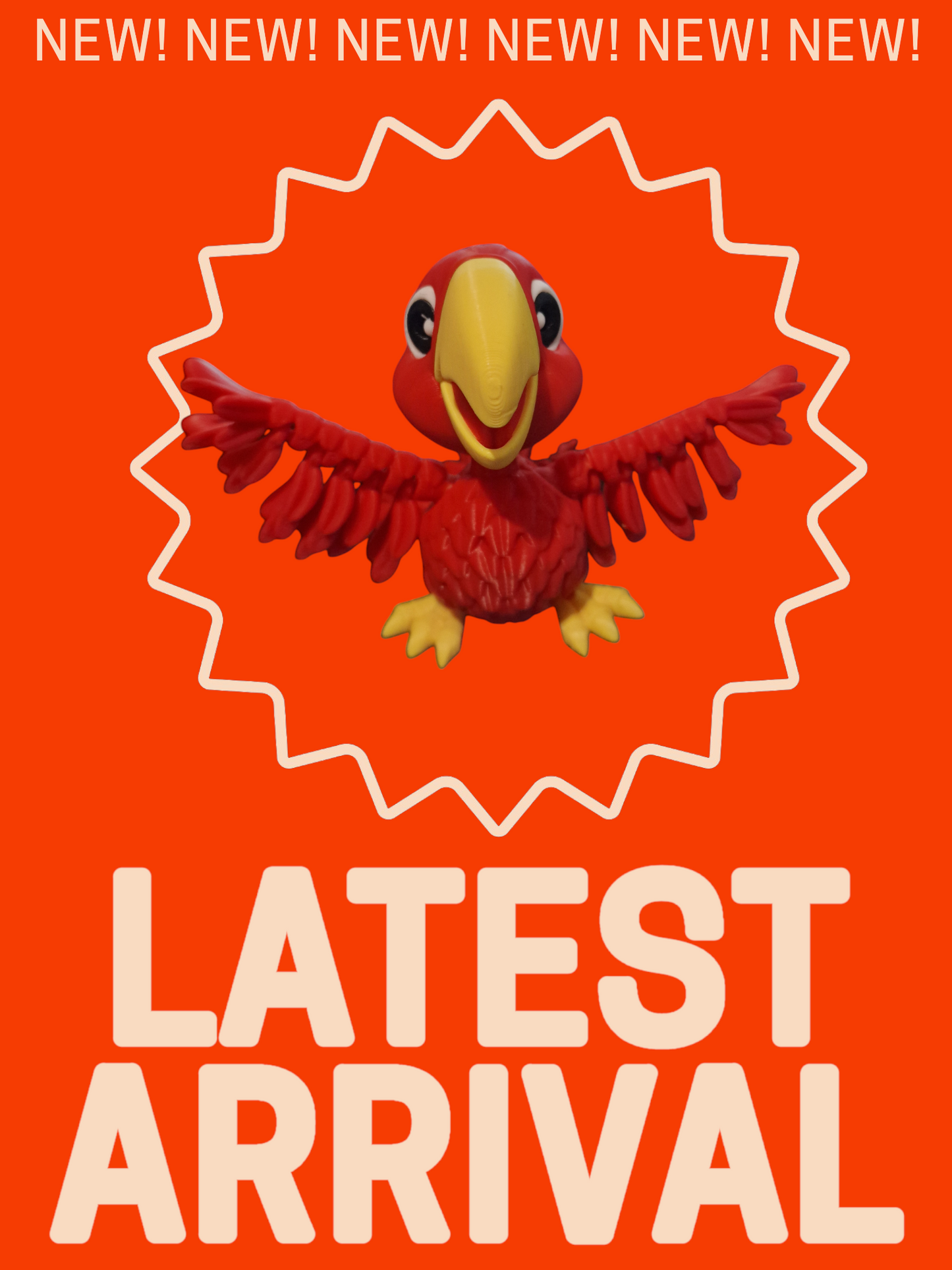 Articulating Parrot– Vibrant, Fun, and Full of Character!