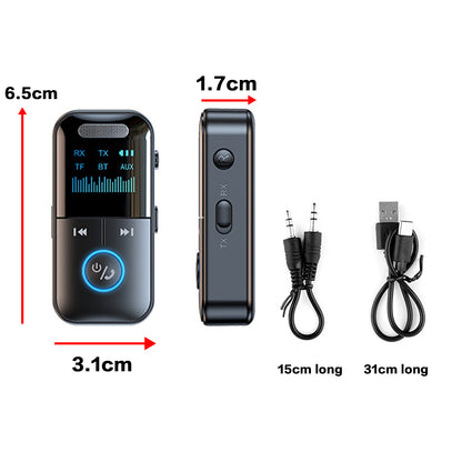 Bluetooth Audio Adapter Wireless Receiver Transmitter MP3 Player 3.5mm Aux for TV Car Headphones HiFi Speaker
