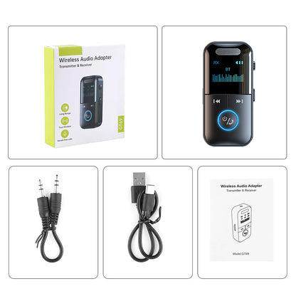 Bluetooth Audio Adapter Wireless Receiver Transmitter MP3 Player 3.5mm Aux for TV Car Headphones HiFi Speaker