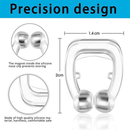 4 PCS Snoring Stop Silicone Magnetic Anti Snore Nose Clip Device Silent Sleep