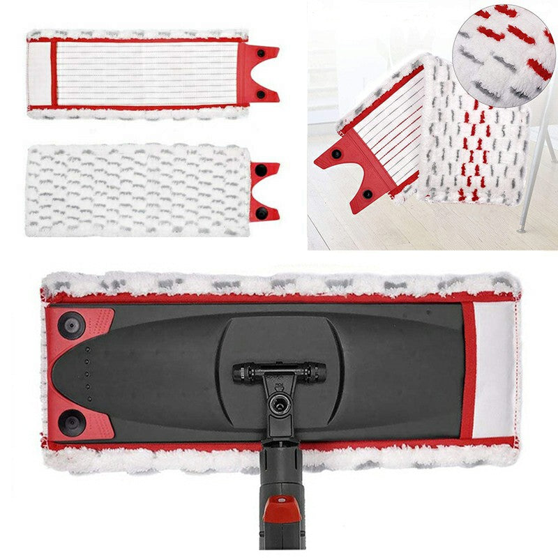 2pcs - Single Buckle Replacement Household Mop Head Microfiber Mop Pads for Vileda 1 / 2 Spray Mop