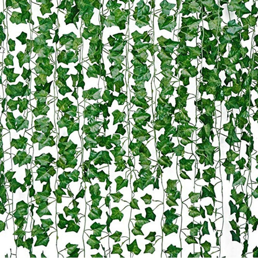 Parthenocissus Leaves Artificial Hanging Plants Faux Greenery Vines Fake Garland