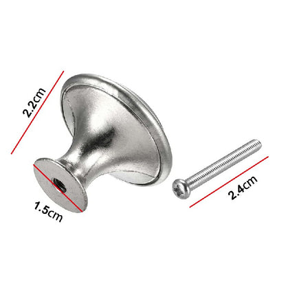 2pcs Stainless Steel Door Knobs for Cabinet Handles Cupboard Drawer Kitchen - Black
