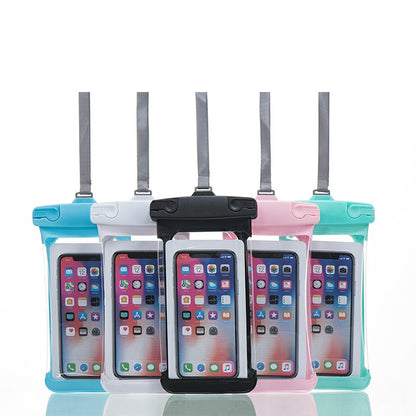 Universal 7.2 inch Waterproof Three-dimensional E Type Phone Pouch Glowing Bag - Pink