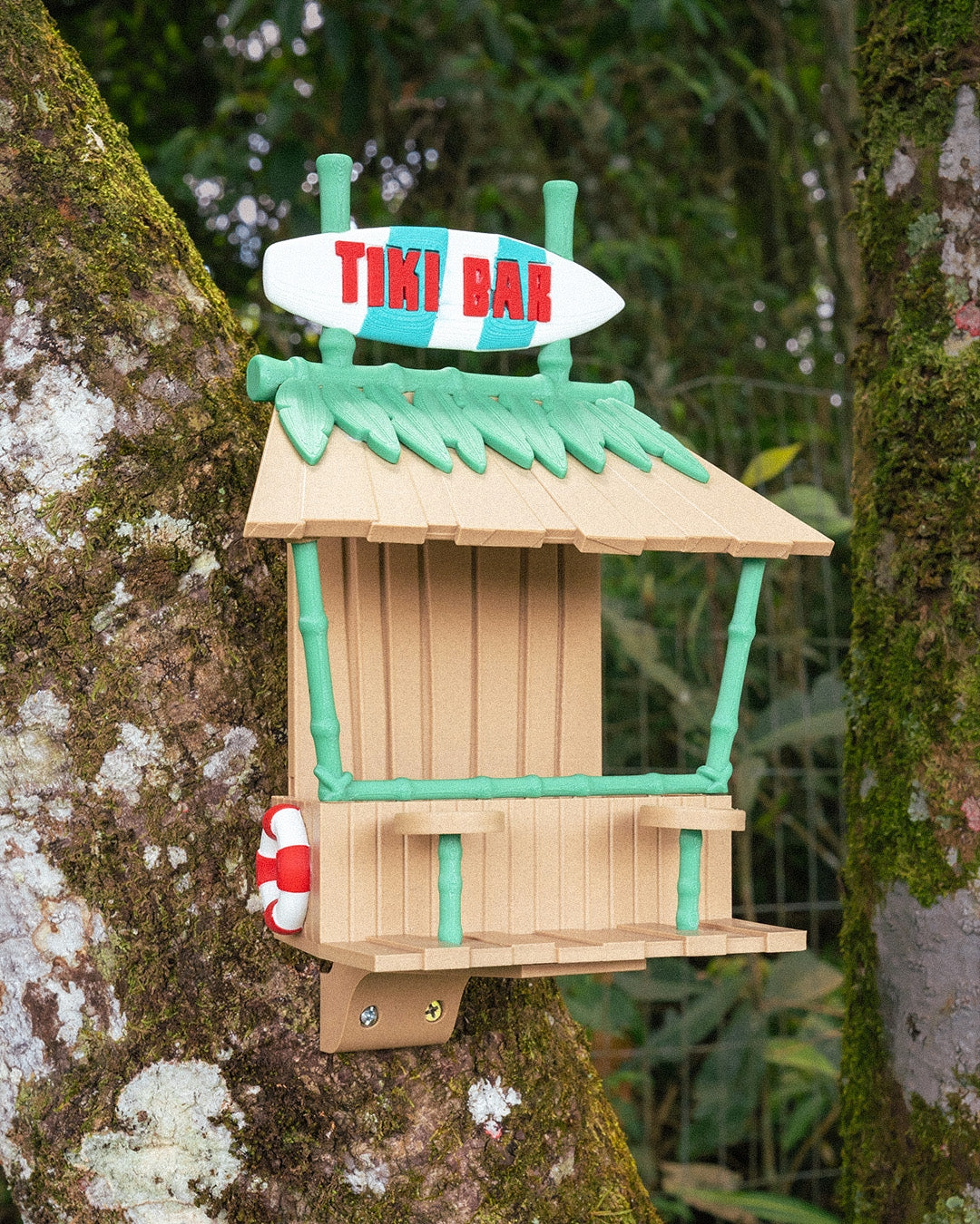 Bird Feeder - Tiki Bar - – Tropical Charm for Your Garden!